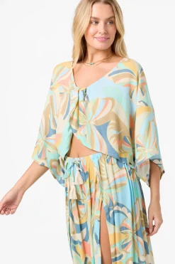 Anna Printed Reversible Cover-Up Top