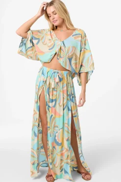 Anna Printed Reversible Cover-Up Top