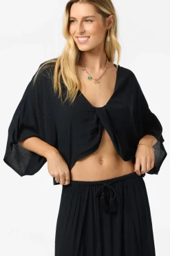 Anna Reversible Cover-Up Top - Black | O'Neill