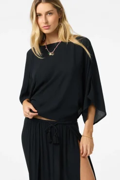 Anna Reversible Cover-Up Top - Black | O'Neill