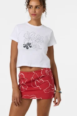 Ariah Hawaii Fitted Tee - White | O'Neill