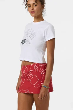 Ariah Hawaii Fitted Tee - White | O'Neill