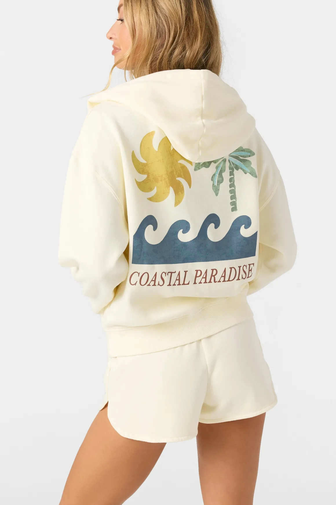 Atwood Palma Zip Hoody Zip Fleece - Winter White | O'Neill