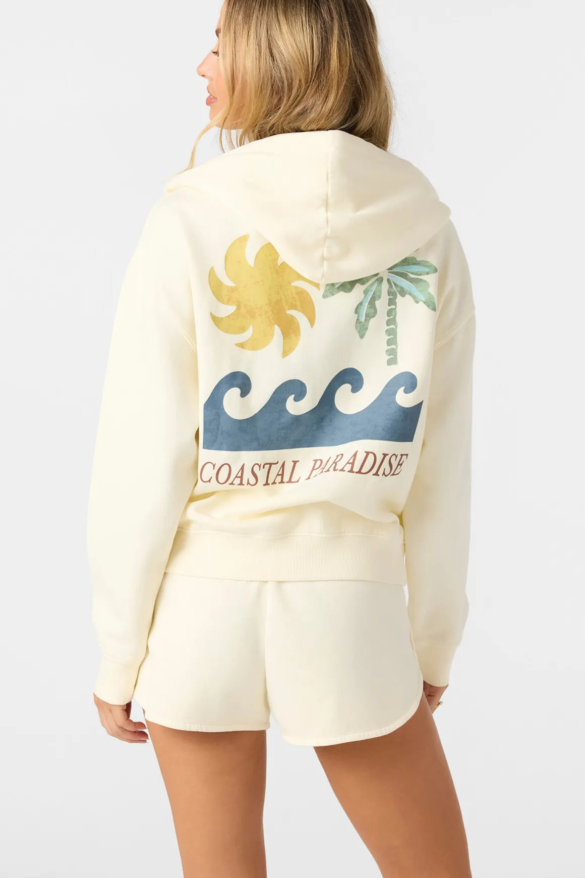 Atwood Palma Zip Hoody Zip Fleece - Winter White | O'Neill