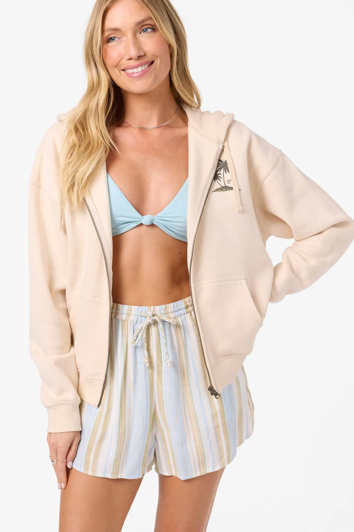 Atwood Zip Hoody Zip Fleece - Tapioca | O'Neill