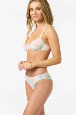 Bali Floral Comber Mid Rise Revo Medium Bottoms - Tapioca | O'Neill