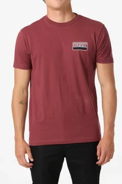 Banner Standard Fit Tee - Oxblood Red | O'Neill