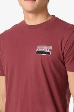 Banner Standard Fit Tee - Oxblood Red | O'Neill