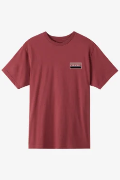 Banner Standard Fit Tee - Oxblood Red | O'Neill