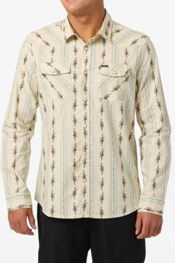 Bar Dog Long Sleeve Standard Fit Long Sleeve Shirt - Lt Khaki | O'Neill