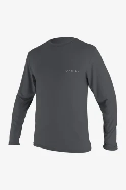 Basic Skins 30+ Long Sleeve Sun Shirt - Graphite | O'Neill