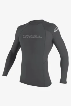 Basic Skins 50+ Long Sleeve Rashguard - Smoke | O'Neill