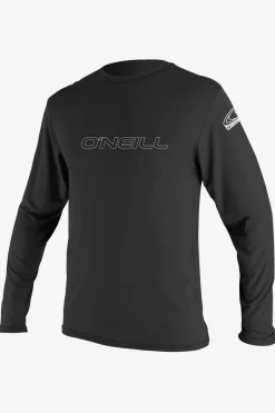 Basic Skins 50+ Long Sleeve Sun Shirt - Black | O'Neill
