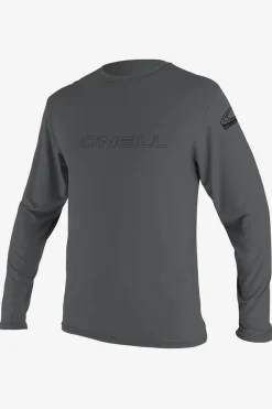Basic Skins 50+ Long Sleeve Sun Shirt - Smoke | O'Neill