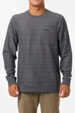 Bavaro Blocked Crew Crew Neck Fleece - Graphite | O'Neill