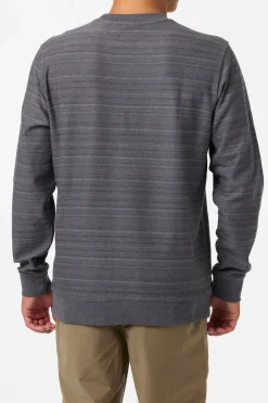 Bavaro Blocked Crew Crew Neck Fleece - Graphite | O'Neill