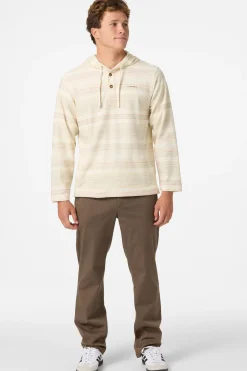 Bavaro Stripe Poncho Pullover Fleece - Cream | O'Neill