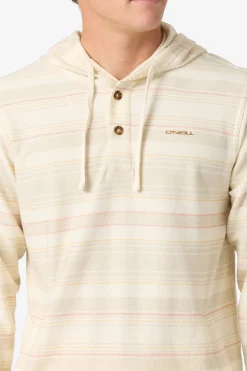 Bavaro Stripe Poncho Pullover Fleece - Cream | O'Neill