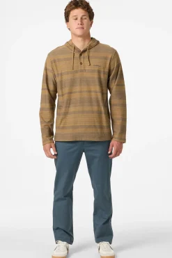 Bavaro Stripe Poncho Pullover Fleece - Khaki | O'Neill