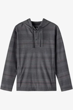Bavaro Stripe Poncho Pullover Fleece - Black | O'Neill
