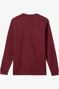 Blocked Out Crew Crew Neck Fleece - Burgundy | O'Neill