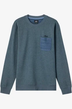 Boy's Bavaro Blocked Crew Shirt Fleece - Midnight Navy | O'Neill