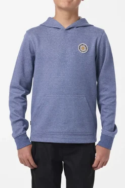 Boy's Cantina Hooded Textured Knit Pullover - Blue Mirage | O'Neill