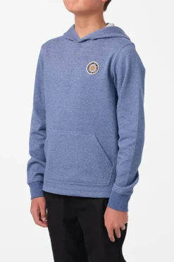 Boy's Cantina Hooded Textured Knit Pullover - Blue Mirage | O'Neill