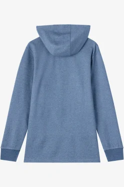 Boy's Cantina Hooded Textured Knit Pullover - Blue Mirage | O'Neill
