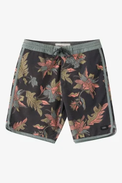 Boy's Cruzer Scallop 16" Boardshorts - Black | O'Neill