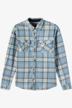 Boy's Glacier Plaid Superfleece Long Sleeve Shirt - Citadel | O'Neill