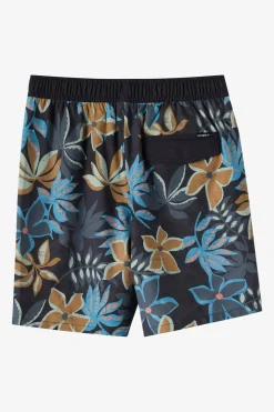Boy's Hermosa Elastic Waist 16" Swim Trunks Trunks - Black 4 | O'Neill