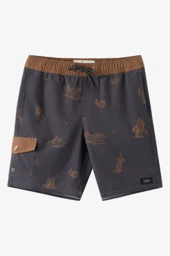 Boy's Hermosa Retro 16" Swim Trunks Trunks - Phantom | O'Neill