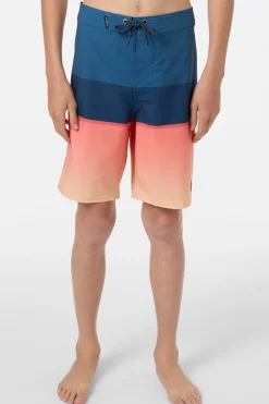 Boy's Hyperfreak Heat Block 17" Boardshorts - Persimmon | O'Neill