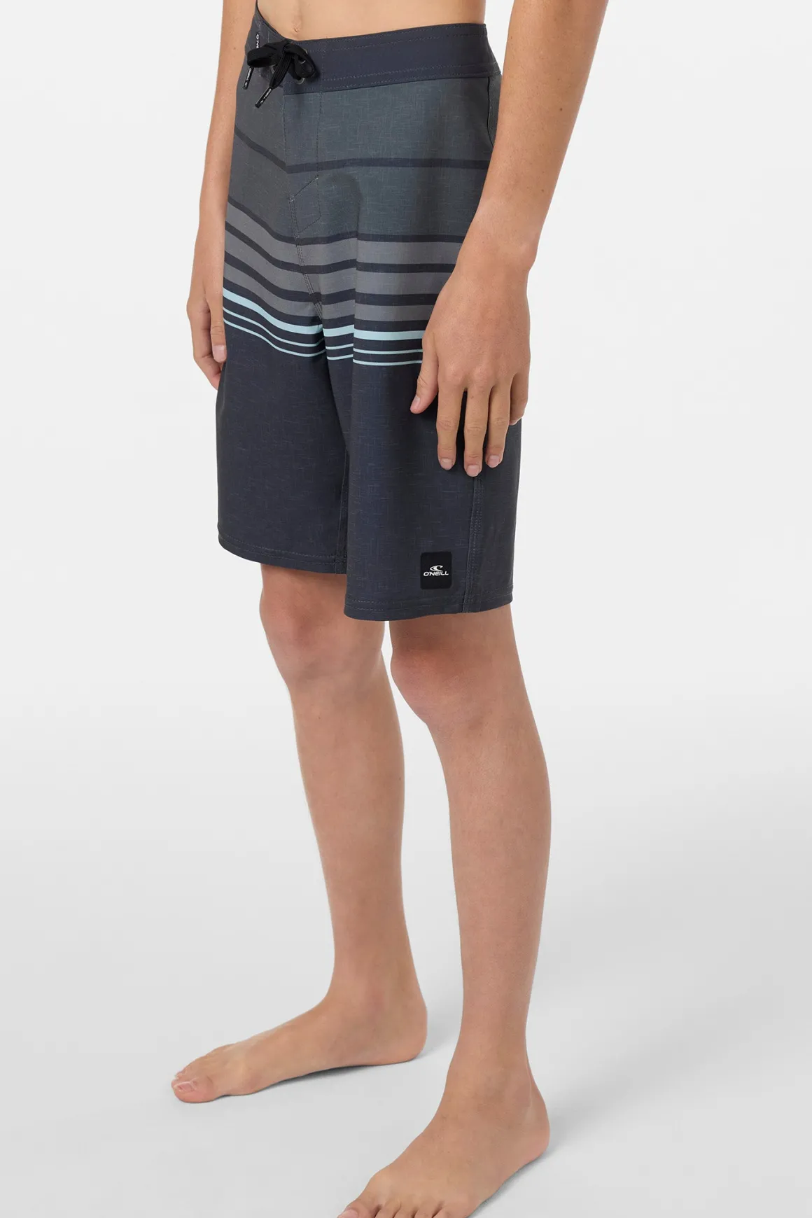 Boy's Hyperfreak Heat Stripe 17" Boardshorts - Phantom | O'Neill