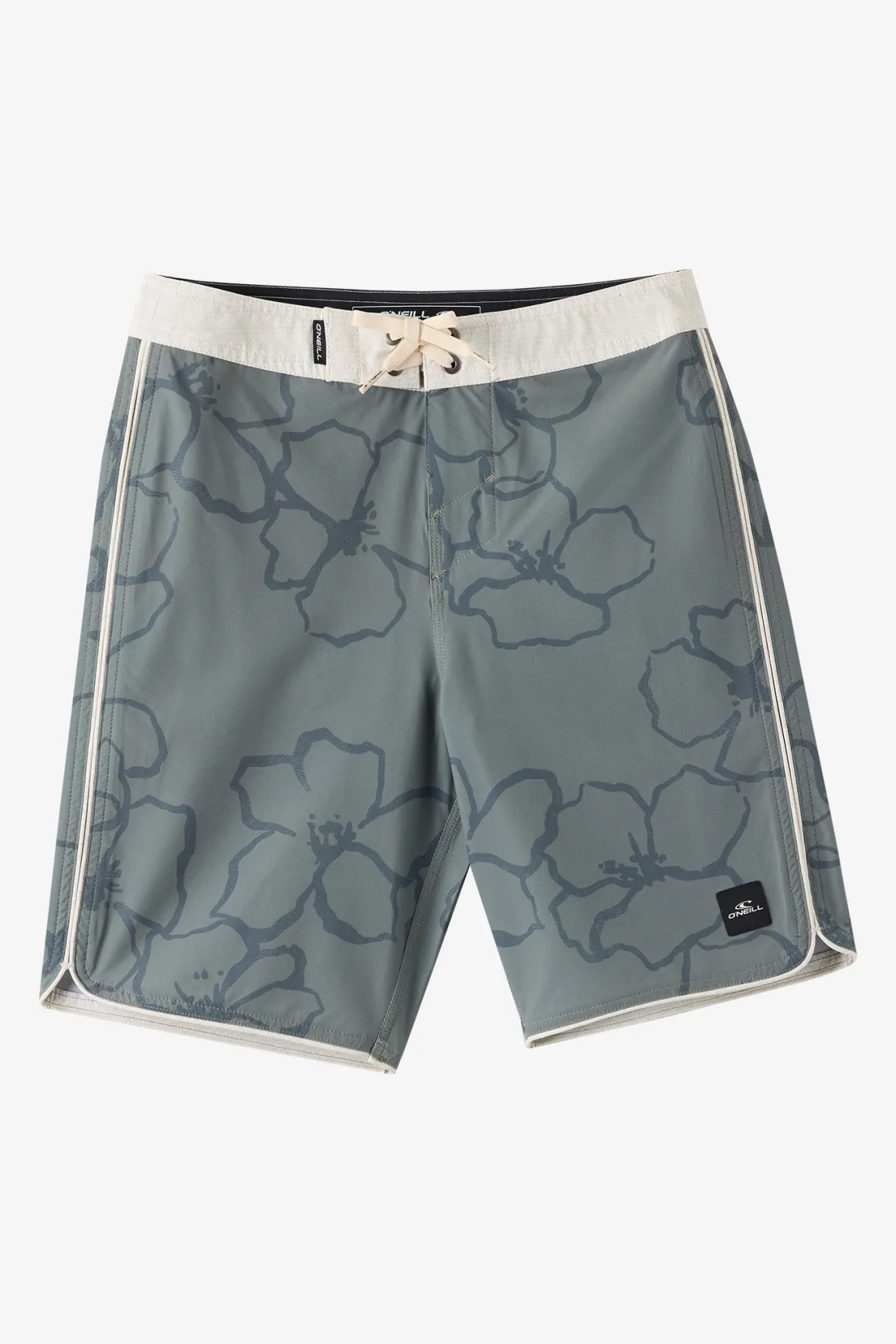 Boy's Hyperfreak Mysto Scallop 17" Boardshorts - Mulled Basil | O'Neill