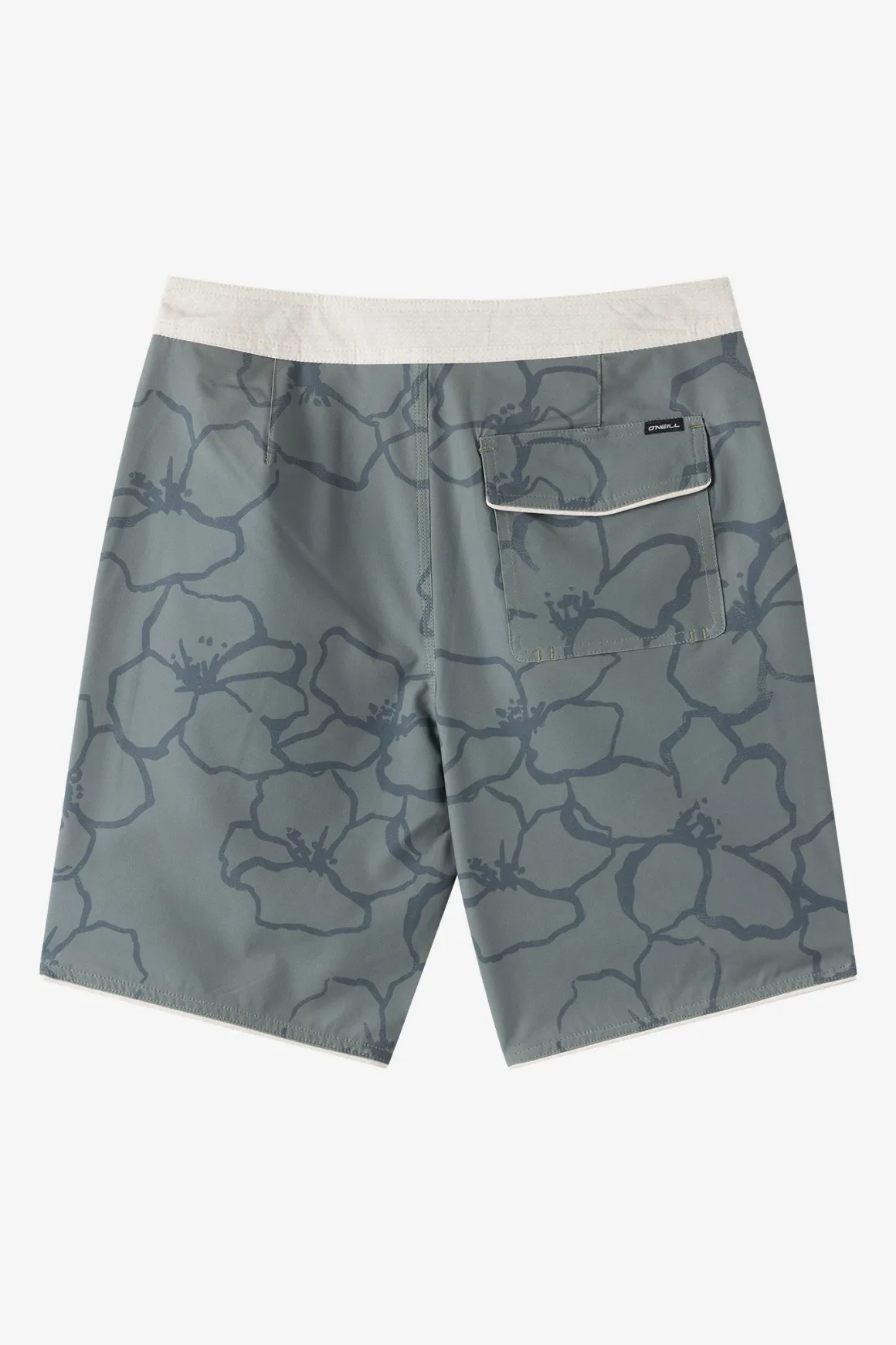 Boy's Hyperfreak Mysto Scallop 17" Boardshorts - Mulled Basil | O'Neill