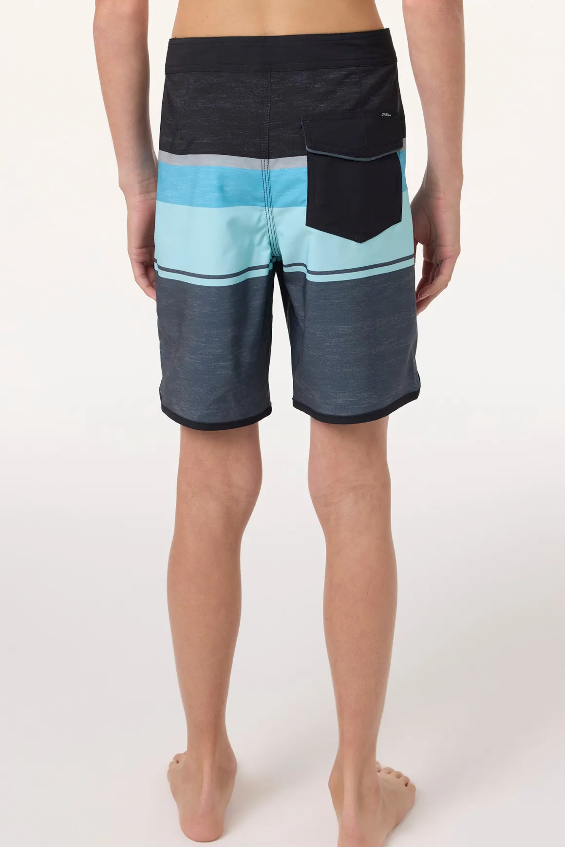 Boy's Lennox Scallop 16" Boardshorts - Phantom | O'Neill