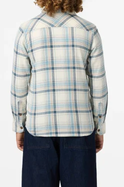Boy's Redmond Plaid Flannel Long Sleeve Shirt - Cream | O'Neill