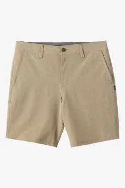 Boy's Reserve Heather 18" Hybrid Shorts - Hthr Khaki | O'Neill