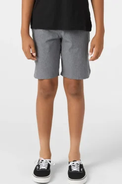 Boy's Reserve Heather 18" Hybrid Shorts - Heather Grey | O'Neill