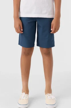 Boy's Reserve Light Check 18"'' Hybrid Shorts - Navy | O'Neill
