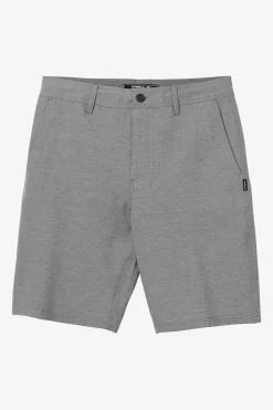 Boy's Reserve Light Check 18" Hybrid Shorts - Graphite | O'Neill