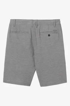 Boy's Reserve Light Check 18" Hybrid Shorts - Graphite | O'Neill