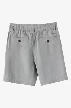 Boy's Reserve Light Check Elastic Waist 16"'' Hybrid Shorts - Dark Shadow | O'Neill