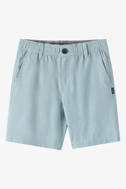 Boy's Reserve Light Check Elastic Waist 16"'' Hybrid Shorts - Stone Blue | O'Neill