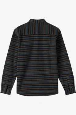 Boy's Richmond Flannel Ls Shirt Long Sleeve Shirt - Graphite | O'Neill