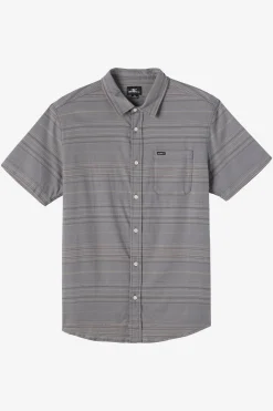 Boy's Seafaring Stripe Stretch Shirt - Graphite | O'Neill