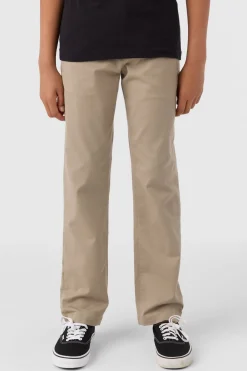 Boy's Transporter Stretch Standard Pants - Khaki | O'Neill