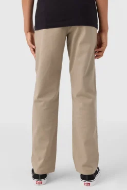 Boy's Transporter Stretch Standard Pants - Khaki | O'Neill